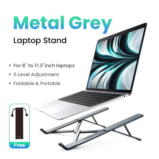 Laptop Stand for Macbook Pro Foldable Aluminum Vertical Notebook Stand Laptop Support Macbook Air Pro Tablet Phone Stand