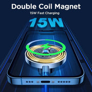 Joyroom Magnetic Car Phone Holder 15W Qi Wireless Car Charger for Iphone 14 13 12 Series Fast Air Vent Charging Phone Holder