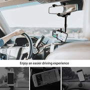 Telephone Car Holder 360 Degree Rotating Stand Rearview Mirror GPS Navigation Auto Phone Support Multifunctional Phone Holder