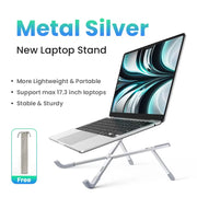 Laptop Stand for Macbook Pro Foldable Aluminum Vertical Notebook Stand Laptop Support Macbook Air Pro Tablet Phone Stand