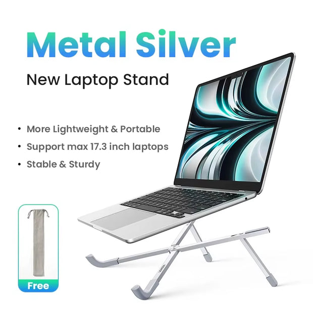 Laptop Stand for Macbook Pro Foldable Aluminum Vertical Notebook Stand Laptop Support Macbook Air Pro Tablet Phone Stand