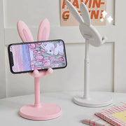 Rabbit Shape Mobile Phone Holder Stand Desktop Metal Desktop Lazy Selfie Live Support Shelf for Phone Pad Tablet Laptop Stand