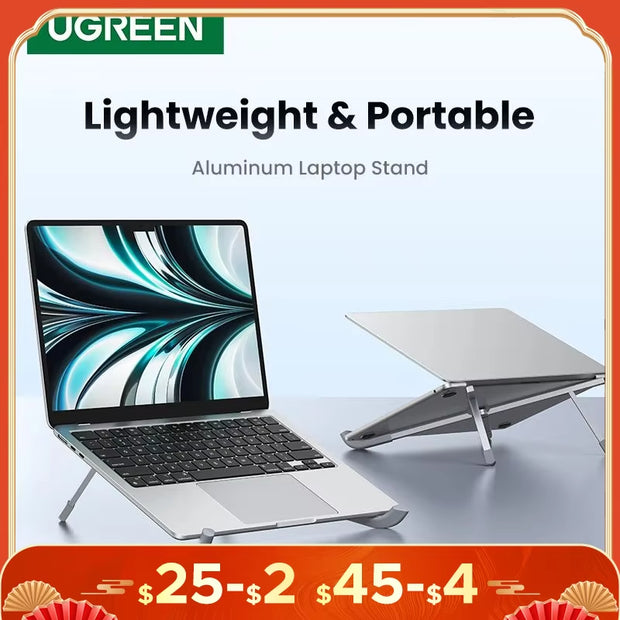 Laptop Stand for Macbook Pro Foldable Aluminum Vertical Notebook Stand Laptop Support Macbook Air Pro Tablet Phone Stand